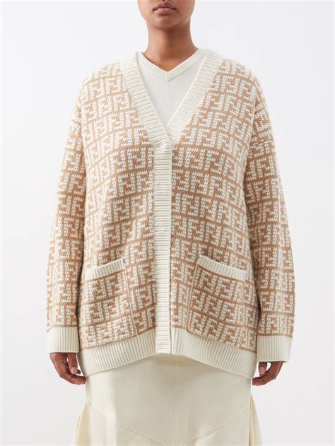 fendi brown cardigan|fendi cardigan dupe.